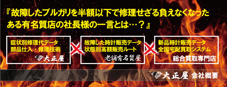 ブランド専門修理と買取大正屋会社概要